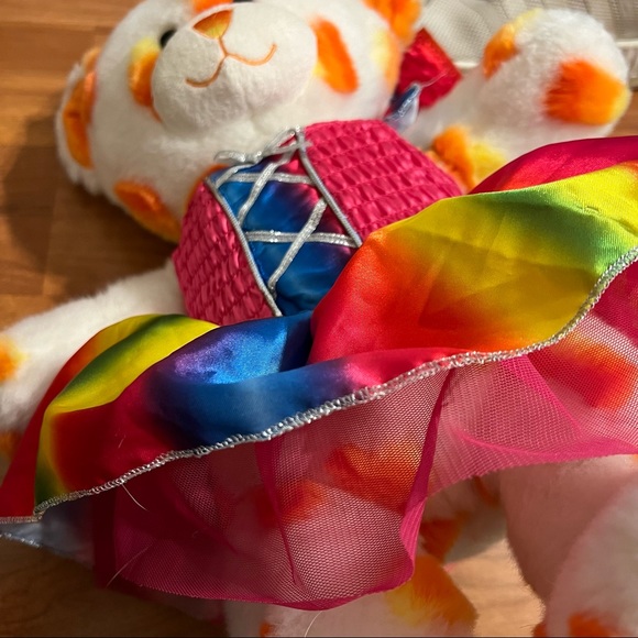 Build a Bear Candy Corn Halloween Edition Plush with Rainbow Fairy Outfit - Picture 7 of 9